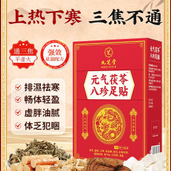内廷上用 老北京艾草足贴元气茯苓八珍足贴去湿气排毒排体内湿寒祛湿寒除湿