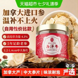 雷允上 进口加拿大参中大片煲汤泡茶泡水滋补养生105
