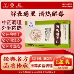 九芝堂 防风通圣丸中成药中药便秘咽干头痛官方正品湿疮湿疹荨麻疹