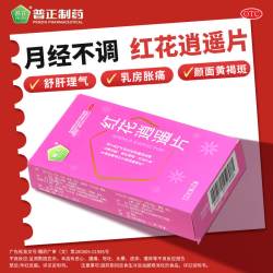 普正 5盒红花逍遥24片丸逍遥月经不调黄褐斑乳房胀痛活血调经疏肝理气