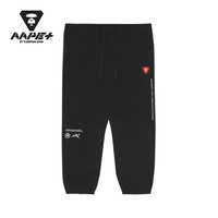 Aape +运动男装春夏猿颜纯色字母印花抽绳束脚长裤6875XXI