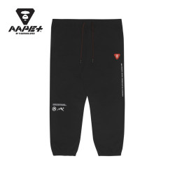 Aape +运动男装春夏猿颜纯色字母印花抽绳束脚长裤6875XXI