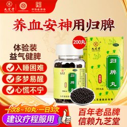 九芝堂 归脾丸正品官方旗舰店脾虚调理健脾祛湿失眠多梦中药调理汤