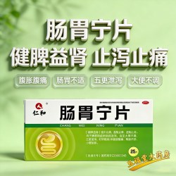仁和药业 仁和肠胃宁片正品25片大便不调健脾益肾消化不良肠胃炎拉肚子止泻