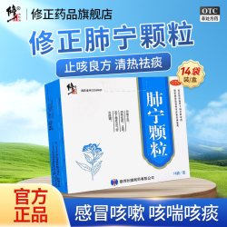 修正 肺宁颗粒14袋支气管炎慢性止咳化痰清热祛痰咳嗽药