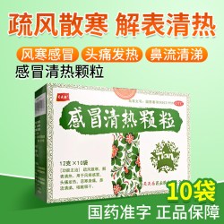 天天乐 感冒清热颗粒10袋风寒感冒药头痛发热鼻流清涕恶寒咳嗽咽干