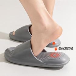 OIU 踩屎感凉拖鞋女士夏季家居家用防臭浴室拖鞋男洗澡