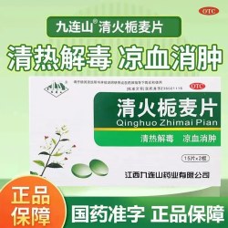 九连山 低至3.3】九连山 清火栀麦片0.20g*30片/盒扁桃体炎牙痛清热解毒