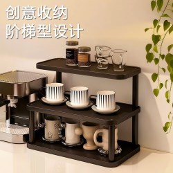 易思迪 杯子收纳置物架桌面多层咖啡马克茶水杯子放置架餐边柜茶具整理架