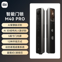 小米 M40 双摄全景猫眼 AI智能门锁