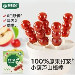 宝宝馋了 山楂小葫芦鸡内金+益生元零食山楂棒棒糖送宝宝婴儿食谱