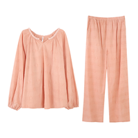 安之伴 梭织棉 虾粉 M 睡衣/家居服套装