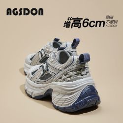 奥古狮登 厚底老爹鞋女2026新款秋季百搭轻便小个子户外休闲运动鞋