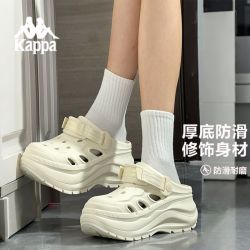 卡帕 洞洞鞋女2026新款夏季百搭包头拖鞋户外软底增高沙滩鞋