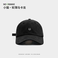 无品牌 可爱刺绣小猫棒球帽子韩系男女防晒遮阳帽时尚百搭鸭舌帽