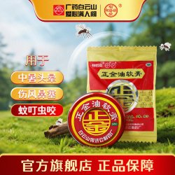何济公 白云山何济公正金油软膏4g 驱风头晕伤风鼻塞蚊虫叮咬止痒清凉油