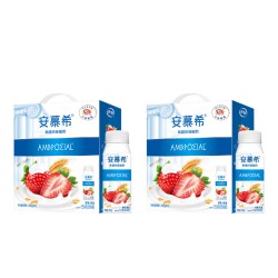 安慕希 黄桃燕麦味 常温酸奶 200g*8盒