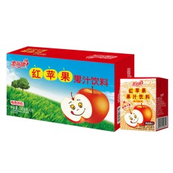 惠尔康 果汁果味饮料15%果汁含量红苹果果汁饮品整箱248ml*16盒