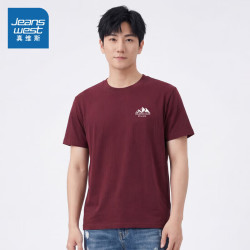 真维斯 100%加厚精梳棉 休闲短袖 40个情侣款同价选2件