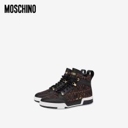 MOSCHINO 男士Allover Logo运动鞋
