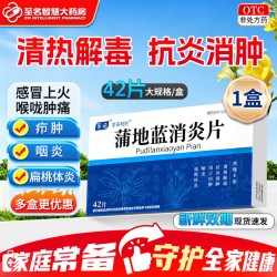 至名 蒲地蓝消炎片咽炎专用清热解毒牙龈肿痛特消肿咽喉炎消炎药片效药