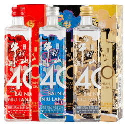 牛栏山 百年 (40)系列 浓香型白酒 50ml*3瓶 小酒礼盒#值酒发现官#