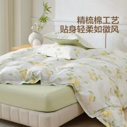 水星家纺 纯棉被套 柠语 150cm×210cm