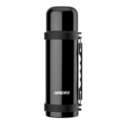 HAERS 保温壶不锈钢 黑色1.2L