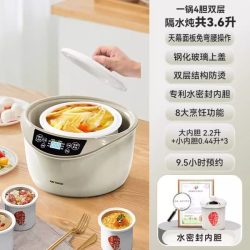 天际 炖盅隔水炖家用电炖锅多功能全自动专用煲汤锅煮粥锅陶瓷炖盅