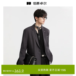 伯爵卓尔 垫肩设计通勤西装外套男士2025秋季新款单西服上衣男 C531406