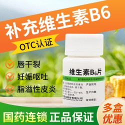 维福佳 维生素B6片100片脂溢性皮炎妊娠孕吐唇干裂官方旗舰店正品