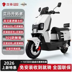 立马 开拓者长续航通勤代步大动力高端电动摩托车