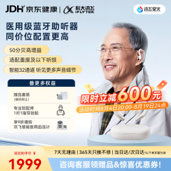 科大讯飞 耳背式数字助听器老年人耳聋耳背专用重度隐形年轻人气传导 鸿语03