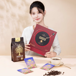 1号会员店 IIAC金咖啡豆500g+挂耳咖啡6包 礼盒装