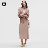 lululemon 丨Bound to Bliss女士罗纹高腰半身裙 速干 LW8AT2S 灰玫棕 XXS