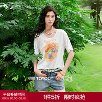 初语 青聪泉联名雪花T恤