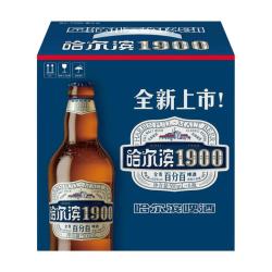 哈尔滨啤酒 哈尔滨 1900全麦啤酒 500ml*6瓶