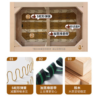 杜沃 1.8m直排布艺沙发 米白色