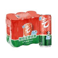 元气森林 0卡0糖气泡水冰爆西瓜味330mLx6罐