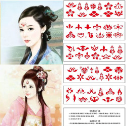 儿童发饰纹身贴纸脸贴古风装饰新品眉心贴(250贴/500贴）