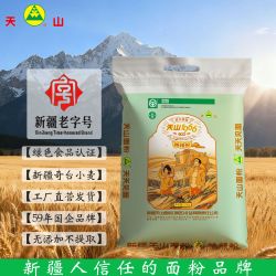 天山 新疆天山面粉新疆绿色食品优质小麦粉有劲道