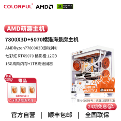 七彩虹 橘猫diy主机9600x/5060白色海景房电脑组装机