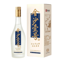 金沙 回沙酒 金沙壹号53度酱香型白酒 口粮酒 500ml*1瓶 礼盒装