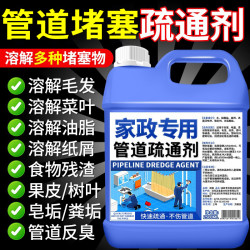 丽能 管道疏通剂通下水道马桶地漏堵塞溶解厨房油污粉清洁下水管去臭味