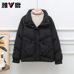 雅鹿 2026新款羽绒服女修身女士百搭大码休闲轻薄短款秋冬羽绒户外