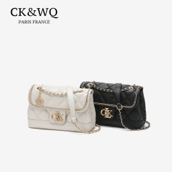CK &WQ春夏新款小香风轻奢小众小包包女通勤百搭单肩斜挎包小方包