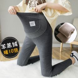 孕妇打底裤春秋季时尚孕妇裤子长裤加绒加厚托腹裤秋冬装