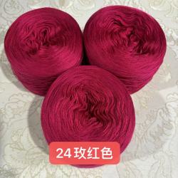 绵羊毛羊绒混纺毛线，一包1.2斤女款柔软手工手编细线绒羊绒线团