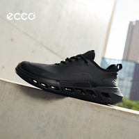 ecco 运动鞋男 26年夏季新款防水减震百搭休闲跑鞋 健步720系列 黑色41