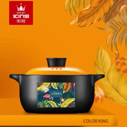 百润严选 彩冠砂锅4升矮款 GUO041